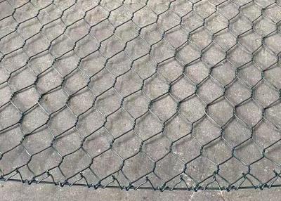 China Silver Galvanized Gabion Wire Mesh For Retaining Wall System 80mmx100mm for sale