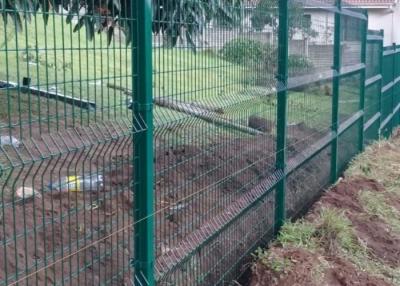 China 3m Width Roll Top Mesh Fencing Dark Green Pvc Coated For Security And Privacy for sale