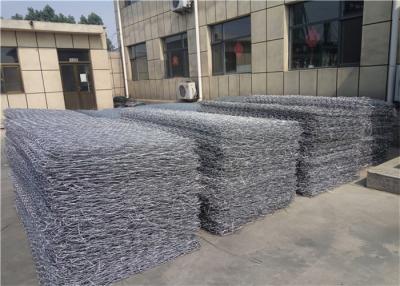 China Hot Dip Galvanized Gabion Baskets , High Strength Flood Protection Embankment for sale