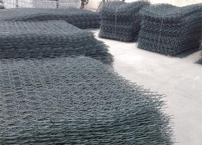 China Cestas revestidas tecidas do Pvc Gabion da rede de arame, cestas plásticas de Gabion à venda