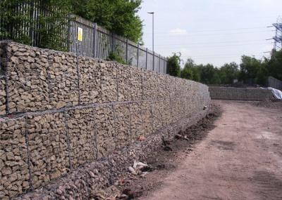 China Double Twist Retaining Wall Gabion Baskets Woven Gabion Noise Barrier for sale