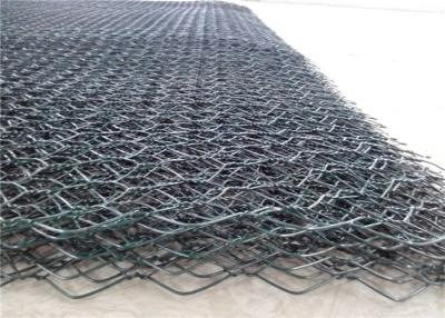 China Flexible PVC Coated Gabion Box / Wire Mesh Gabion Basket For Road Protection for sale