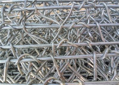China Reinforced Gabion Wire Mesh / Galvanized Wall Basket 60 * 80 Mm Hole Size for sale
