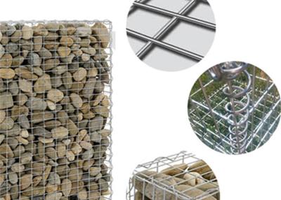 China Stable Galvanized Gabion Baskets 2.0 - 4.0 mm Wire Diameter for Feature Walls for sale