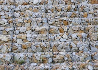 China El cinc pesado cubrió el desgaste del muro de contención de la roca del alambre - muestra resistente disponible en venta