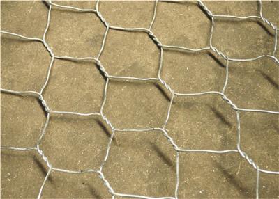 China Flexible Gabion Mesh Cage , Double Twisted Hexagonal Wire Mesh For Flood Control for sale