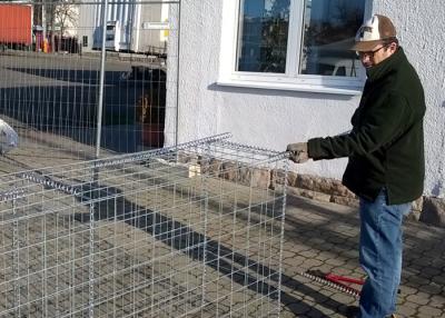 China Pvc Coated Metal Gabion Baskets / Gabion Stone Cages Long Life Span for sale