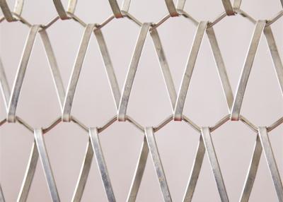 中国 金属リンク装飾的な金網はカーテンのための螺線形の装飾的な網にパネルをはめます 販売のため