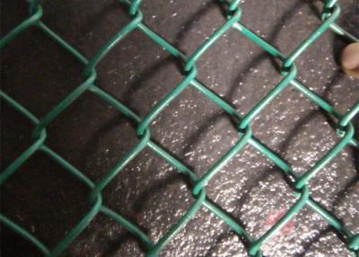 China Lightweight Pvc Coated Chain Link Fence Mesh Green / Black / Blue Color for sale