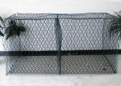 China 8 * 10 PVC Coated Material Reinforce Gabion Basket For River Bank for sale