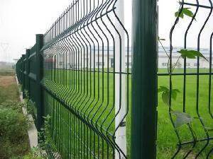 China Metal Curved Panel 3D Garden 3.0mm Roll Top Fencing for sale