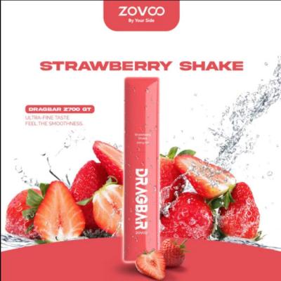 China Strawberry Shake Flavors Zovoo Dragbar 700 GT disposal vapes or 700 puffs vape with 2 ml juicy for sale