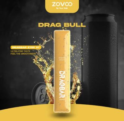 China Drag Bull Flavors Zovoo Dragbar 700 GT disposal vapes or 700 puffs vape with 2 ml juicy for sale