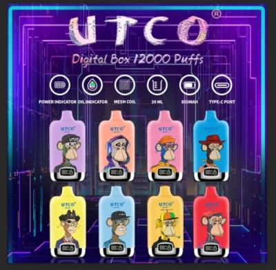 China UTCO Digital Box 12000 Puffs Disposable Vape Pod Device for sale