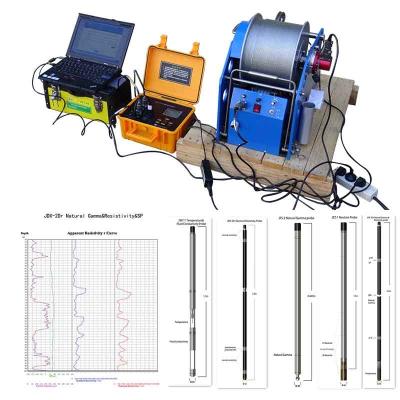 China Geophysical Logging 3000M Water Well Logging Equipment Resistivity Natural Gamma SP Caliper Deep Well Logging Tools for sale