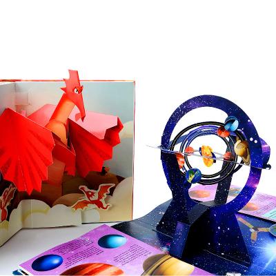 China Custom Hardcover Cartoon Pop Up 3D Children Book Printing Service for sale