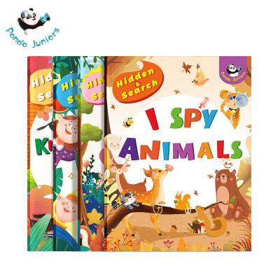 China I Spy Animal Hide And Seek Book , Improve Focus Early Educational Toys for sale
