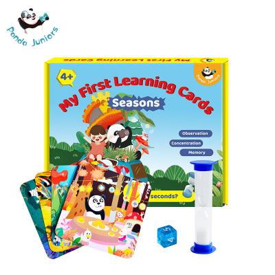 China 20 Double Sided Card Board Games Educational for sale