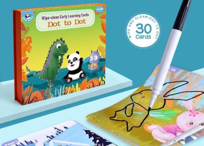 China Dot to Dot Activities For Learning Erasable Flash Cards Preschool Education for sale