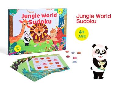 China Magnetic Sudoku Puzzle Board Game Jungle World Logical Toys For Toddlers for sale