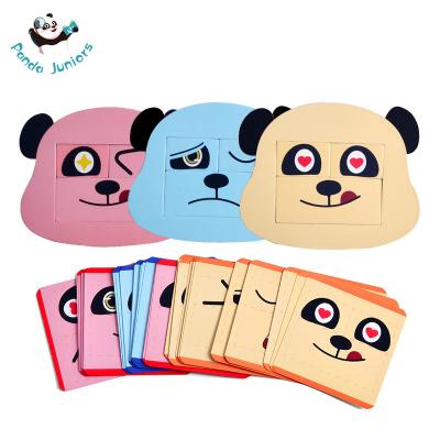 China Animal Face Puzzles And Matching Set Early Child Educational Games for sale