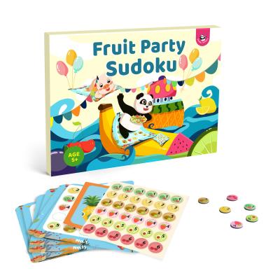 China El partido magnético de la fruta del tablero de Sudoku del foco de los niños numera el pensamiento del sentido en venta
