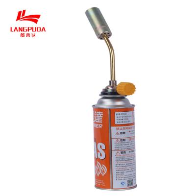 China Manual Ignition 20cm Gas Heating Torch , Zinc Alloy Cooking Torch Lighter for sale