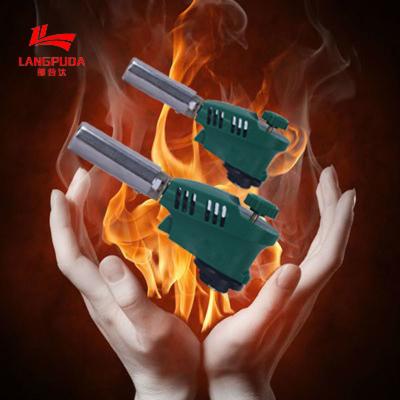 China Adjustable 17cm Welding Torch Gun , Portable Cassette Gas Torch Burner for sale
