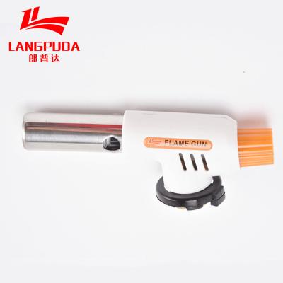 China Outdoor Camping BBQ Flame Gun , 20mm Portable Butane Gas Torch for sale