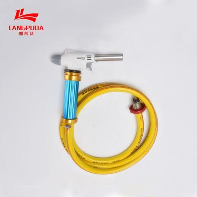 China Yellow Cooking Welding Portable Butane Gas Torch Parts for sale