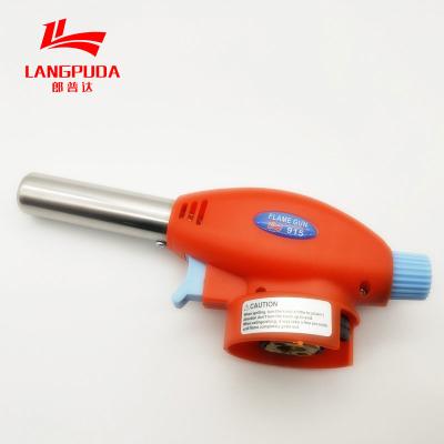 China Red 17cm Cassette Gas Torch Burner , Portable Butane Gas Torch for sale