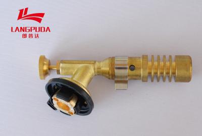 China Brass Plastic 115mm Butane Gas Welding Torch Automatic Ignition for sale