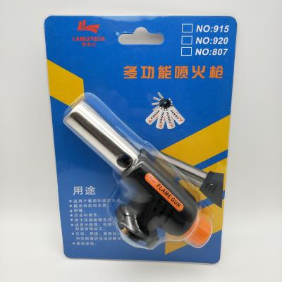 China Portable Metal Camping BBQ 14cm Butane Heating Torch for sale