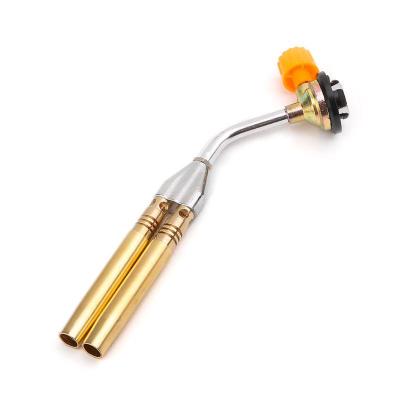 China 150g/H Handheld Welding Torch Double Nozzles Butane Brazing Torch for sale