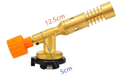China Brass Plastic Portable 1300C Gas Heating Torch Flamethrower for sale