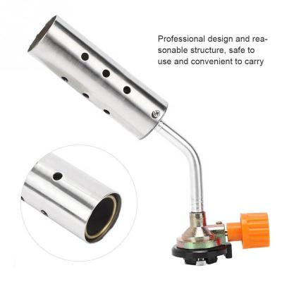 China Kitchen Portable 1300C Gas Heating Torch Flame Gun Stainless Steel for sale