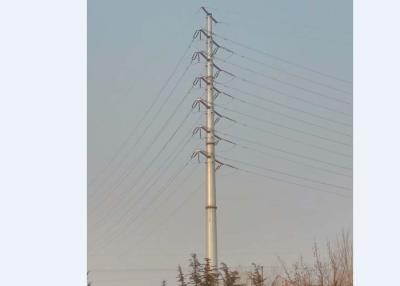 China Round Electric Steel Pole Used In High Voltage Transmission Tower for sale