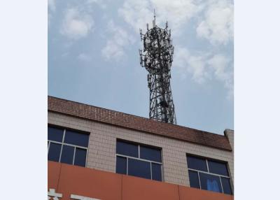 China Steel Pipe Rooftop Telecommunication Tower Meet ASTM A123 Standard for sale