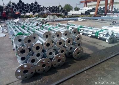 China Soldadura al arco sumergida inconsútil de la torre de acero tubular redonda de plata en venta