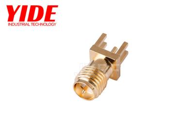 China 500V Radio Frequency Connector Coaxial RF Female Connector Gold for sale