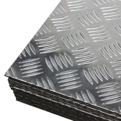 China 5754 Embossed Patterned Aluminium Sheet / Aluminum Checkered Sheet for sale