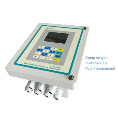 China 0.5% accuracy dual channel clamp on ultrasonic flowmeter for water supply en venta
