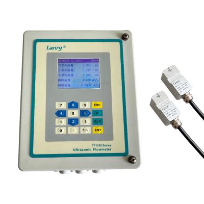 China TF1100-EC Updated Wall Mounted Transit Time Clamp On Ultrasonic Flow Meter à venda