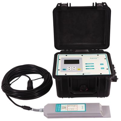 China ABS Transducer Ultrasonic Liquid Flow Meter River Velocity Rechargeable Battery for sale