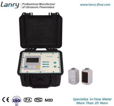 China Portable Doppler Ultrasonic Flow Meter With Two Transducers for sale