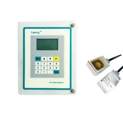 China Data Logger 4-20ma Clamp On Type Ultrasonic Flow Meter For Beverage Factory for sale