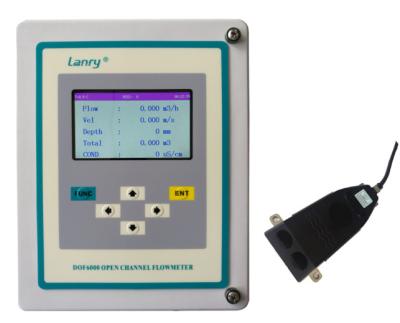 China Velocity Measuring Device Open Channel Flow Meters Ultrasonic Doppler Flow Meter For Liquids à venda