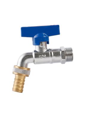 China Bathroom Forged Brass Washing Machine Tap Hose Bib With Ball Valve Nontoxic for sale