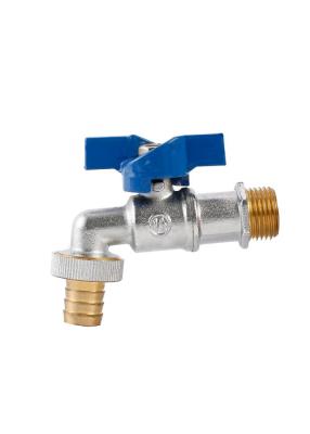 China Multipurpose Brass Bibcock Valve Heatproof Durable With Handle for sale