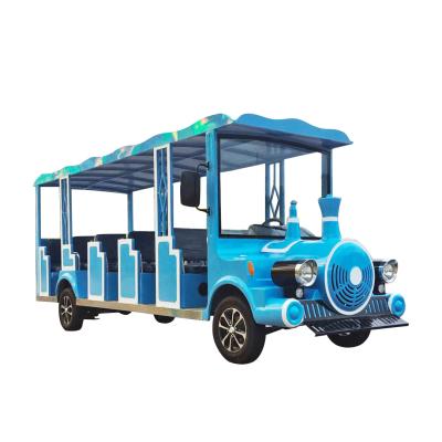 China Electric Sightseeing Bus 14-18 Seats Convertible Cart For Scenic Tours for sale